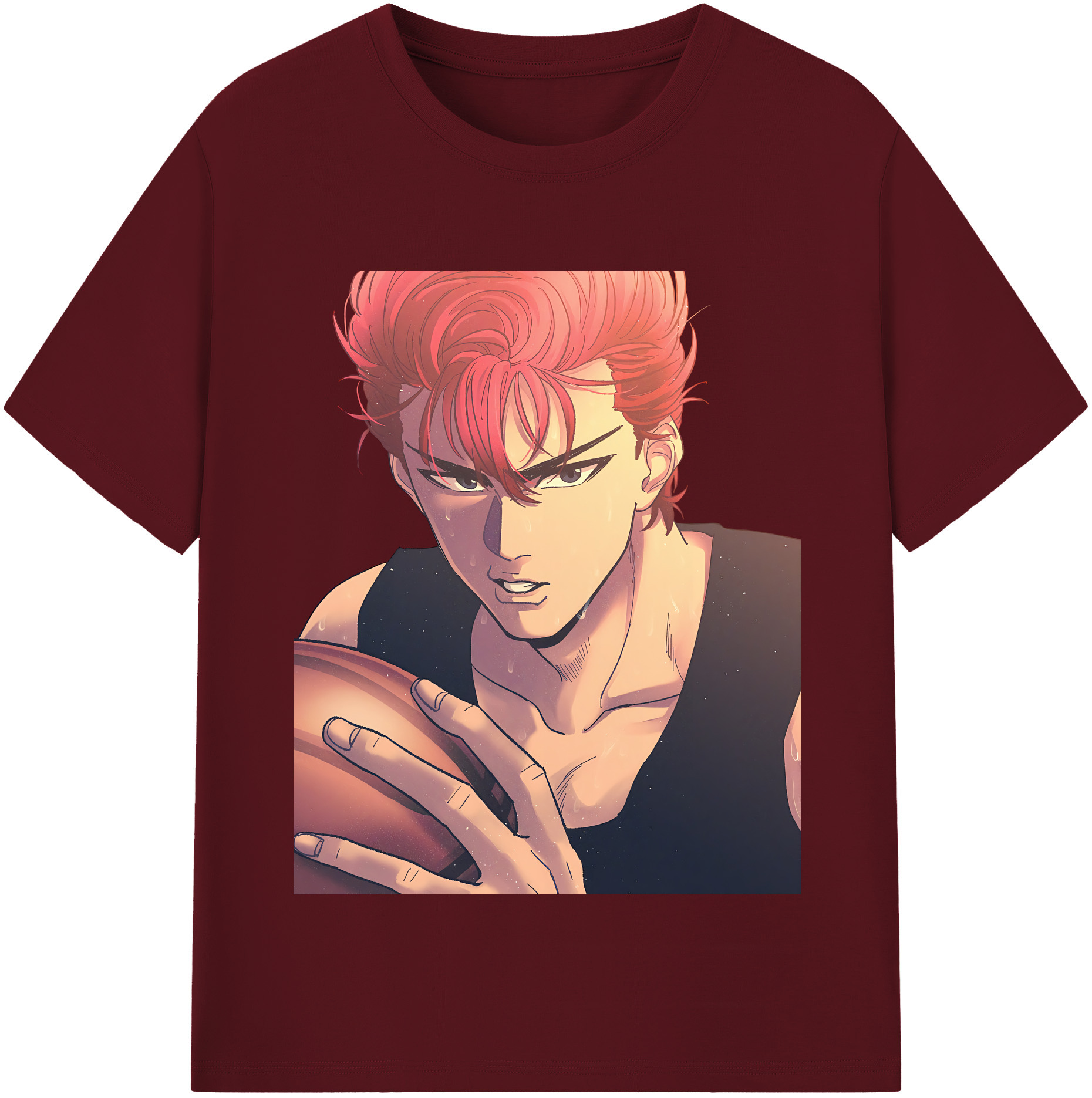 SLAM DUNK／スラムダンク 綿100％半袖Tシャツ（フロントプリント）